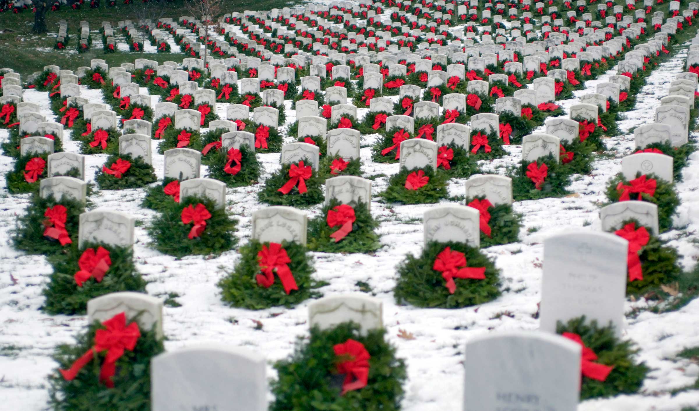 This iconic image became viral in 2005, inspiring increased national interest in the annual tribute and prompting the formation of Wreaths Across America as a non-profit 501-(c)(3)