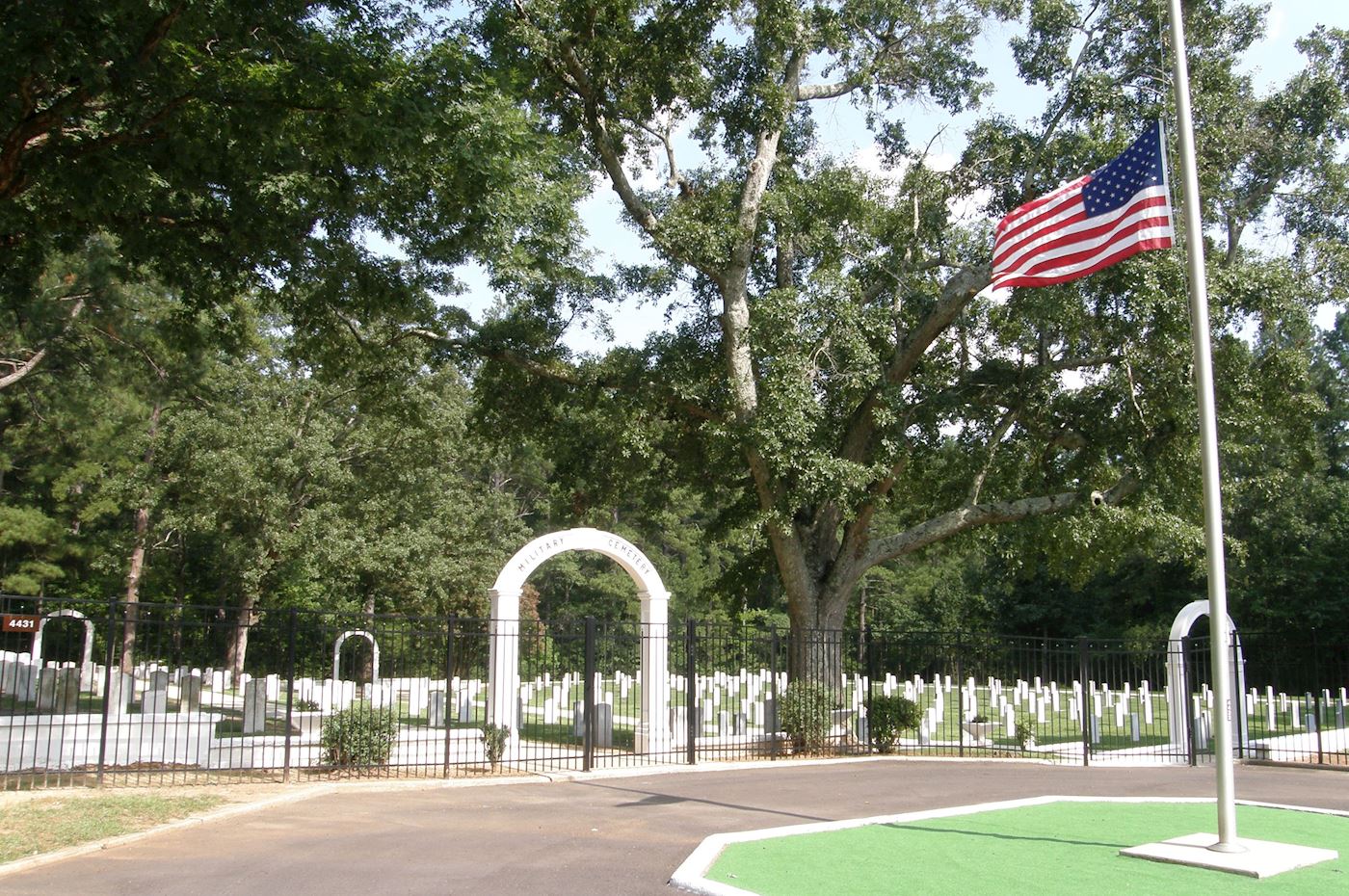 The Fort McClellan, Ala., Military Cemetery is on Goode Road in a quiet, peaceful location that is easily accessible to the public.