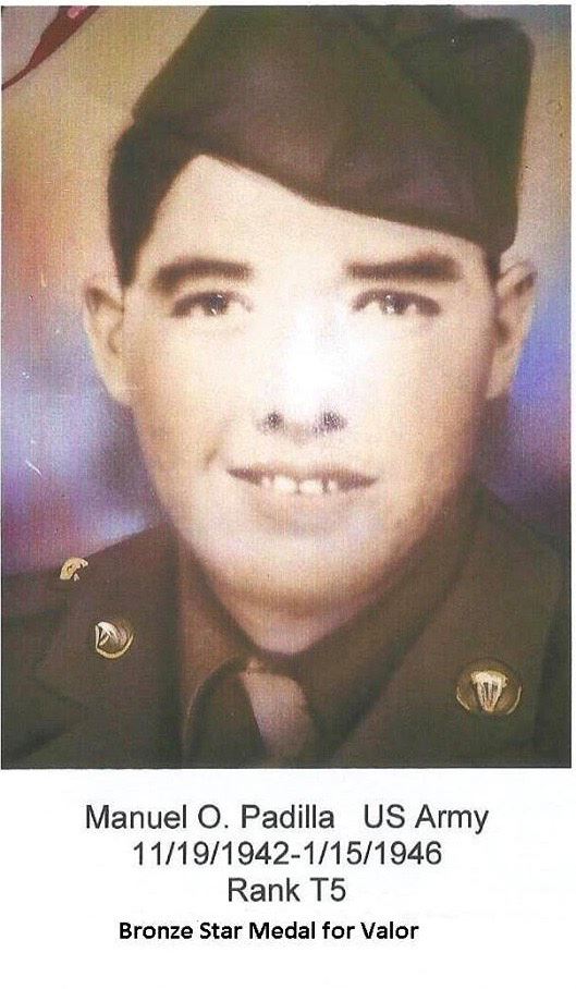 <i class="material-icons" data-template="memories-icon">account_balance</i><br/>Manuel Padilla, Army<br/>Posted by: Janelle M.<br/><div class='remember-wall-long-description'>
  In Loving Memory of Manuel O. Padilla, my wonderful Grandpa and WWII Veteran</div><a class='btn btn-primary btn-sm mt-2 remember-wall-toggle-long-description' onclick='initRememberWallToggleLongDescriptionBtn(this)'>Learn more</a>