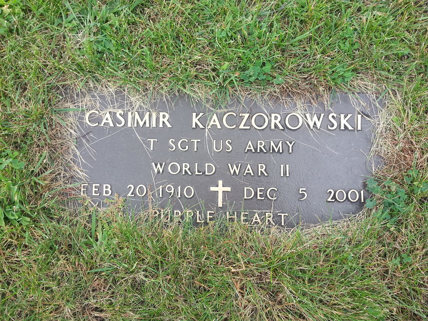 <i class="material-icons" data-template="memories-icon">account_balance</i><br/>Casimir Kaczorowski, Army<br/>Born 2/20/1910<br/>Passed on 12/5/2001<br/>Posted by: Jennifer P.<br/><div class='remember-wall-long-description'>Thank you for your service to our Country Casey</div><a class='btn btn-primary btn-sm mt-2 remember-wall-toggle-long-description' onclick='initRememberWallToggleLongDescriptionBtn(this)'>Learn more</a>