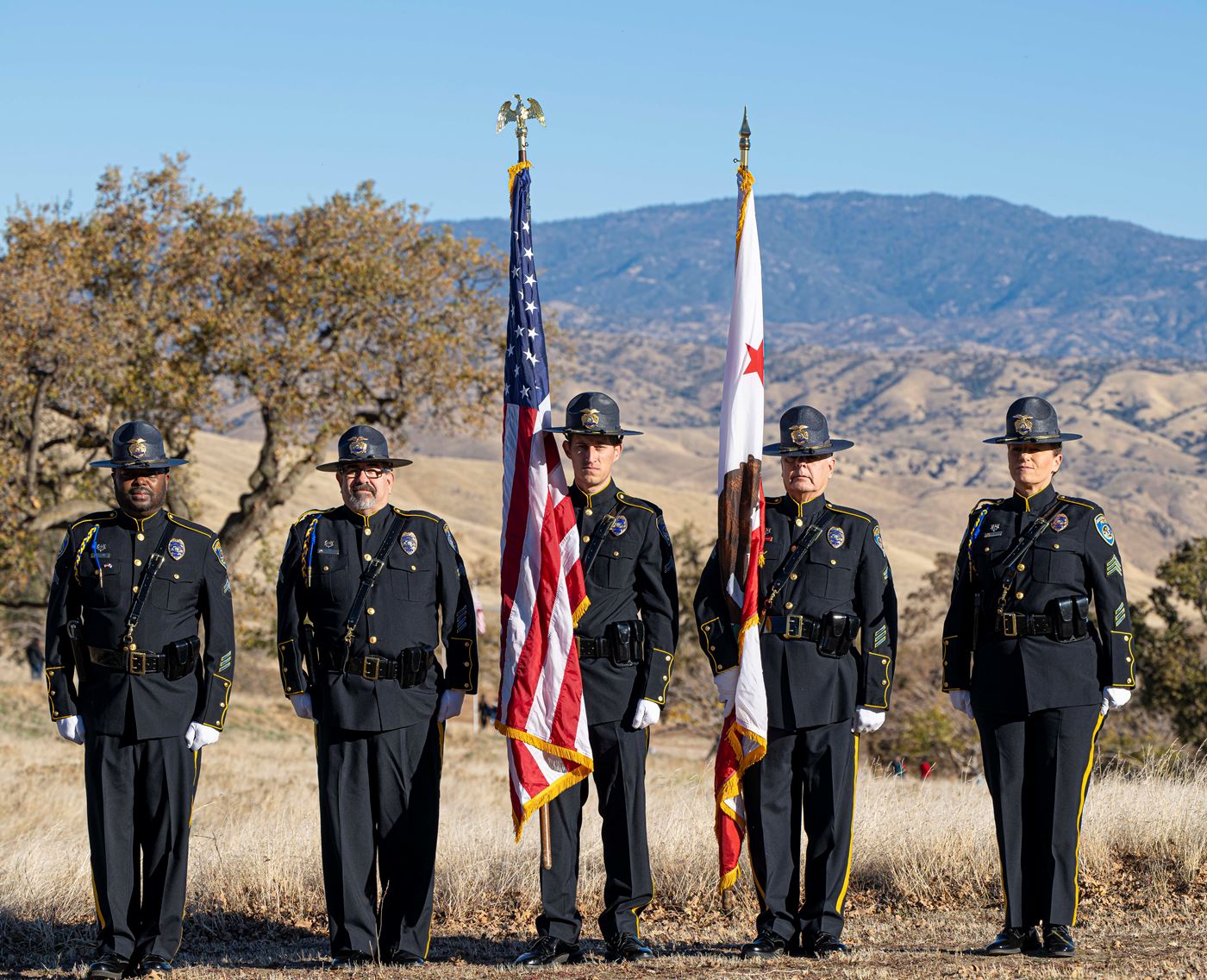 2023 Wreaths Across America Day Ceremony - Bakersfield Police Department Honor Guard<br>