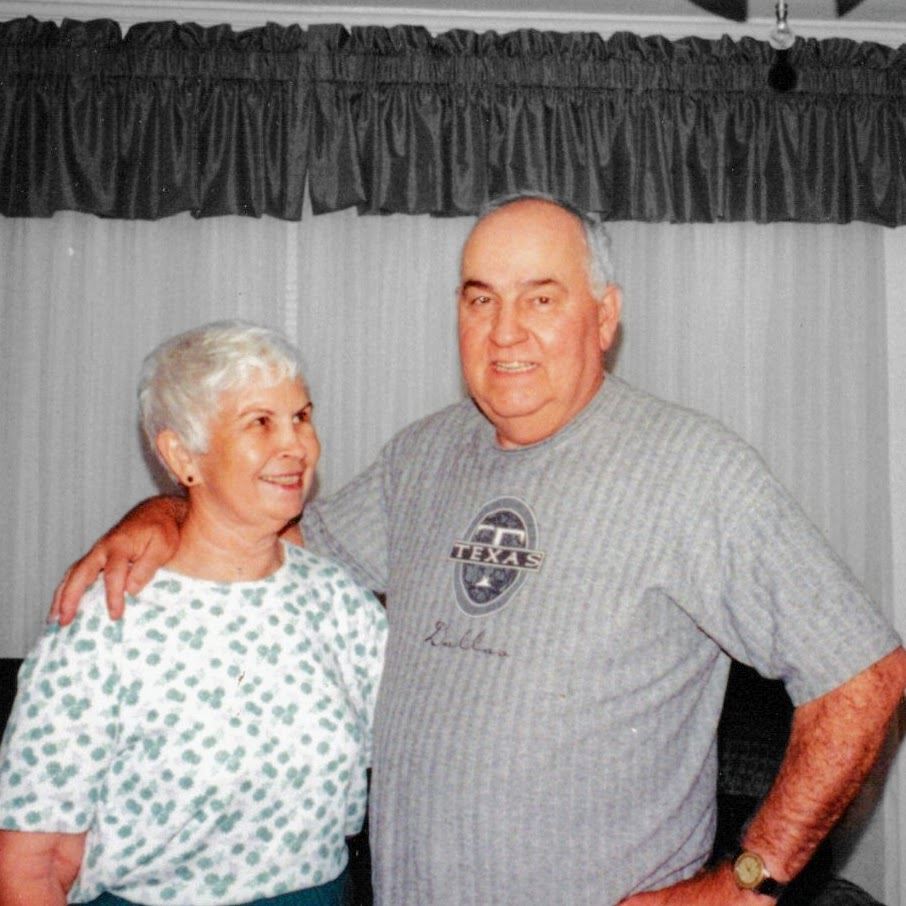 <i class="material-icons" data-template="memories-icon">chat_bubble</i><br/>Floyd Ray Parrish<br/><div class='remember-wall-long-description'>In the serene grounds of Beaufort National Cemetery, Louise and Floyd Parrish rest together, their lives a beautiful testament to love, service, and generosity. For over 55 years, their journey as husband and wife reflected unwavering devotion to family, community, and country.Floyd, a Korean War veteran and Civilian Marine at Parris Island, dedicated 44 years to his work in telecommunications and countless hours coaching and mentoring the youth of Beaufort County. Louise, a steadfast partner and mother, served over 30 years in the accounting department under Headquarters Marine Corps. Both lived by the principle of “paying it forward,” offering kindness, faith, and care to everyone they met.This season, as part of Wreaths Across America, a wreath will be lovingly placed on the Parrish tombstone, symbolizing the honor and gratitude of a nation for their contributions. It is a poignant reminder of their enduring legacy—one rooted in service, faith, and the connections they nurtured in their family and community.May their memory, like the evergreen wreath, remind us of life’s continuity and the strength found in love and service. As Louise and Floyd rest together beneath the Carolina skies, their story continues to inspire all who have the privilege of knowing them and those who carry their legacy forward.</div><a class='btn btn-primary btn-sm mt-2 remember-wall-toggle-long-description' onclick='initRememberWallToggleLongDescriptionBtn(this)'>Learn more</a>