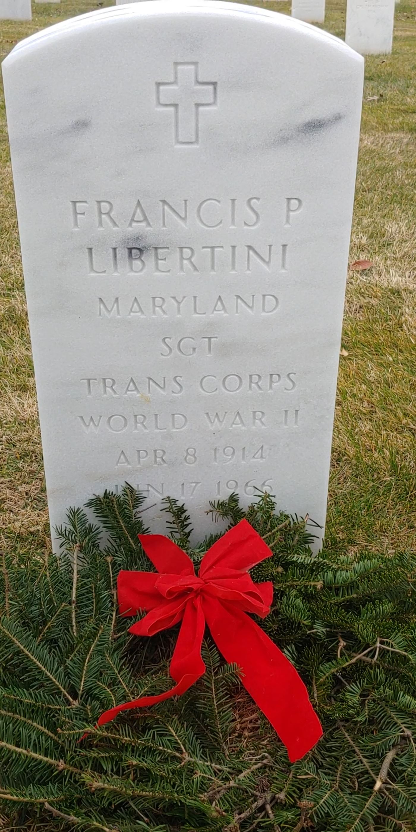 One of the wreaths laid at the cemetery Dec 18 2021