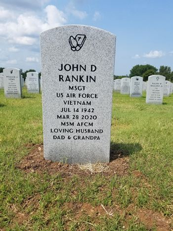 <i class="material-icons" data-template="memories-icon">message</i><br/>John  D. Rankin, Air Force<br/><div class='remember-wall-long-description'>
  In loving memory of John D. Rankin,
A wonderful husband. father, grandpa, and great grandpa. We think about you everyday. You're missed tremendously!!</div><a class='btn btn-primary btn-sm mt-2 remember-wall-toggle-long-description' onclick='initRememberWallToggleLongDescriptionBtn(this)'>Learn more</a>