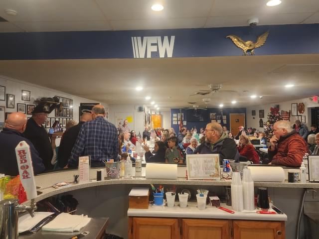 Post Candle light service meal at VFW post 5352