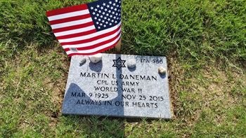 <i class="material-icons" data-template="memories-icon">account_balance</i><br/>Martin L. Daneman, Army<br/><div class='remember-wall-long-description'>
  In loving Memory of : Dad, We love you and miss you. 
Thank you for your service to our country.
Martin L. Daneman, 
Cpl, US Army, 10th Mountain Division</div><a class='btn btn-primary btn-sm mt-2 remember-wall-toggle-long-description' onclick='initRememberWallToggleLongDescriptionBtn(this)'>Learn more</a>