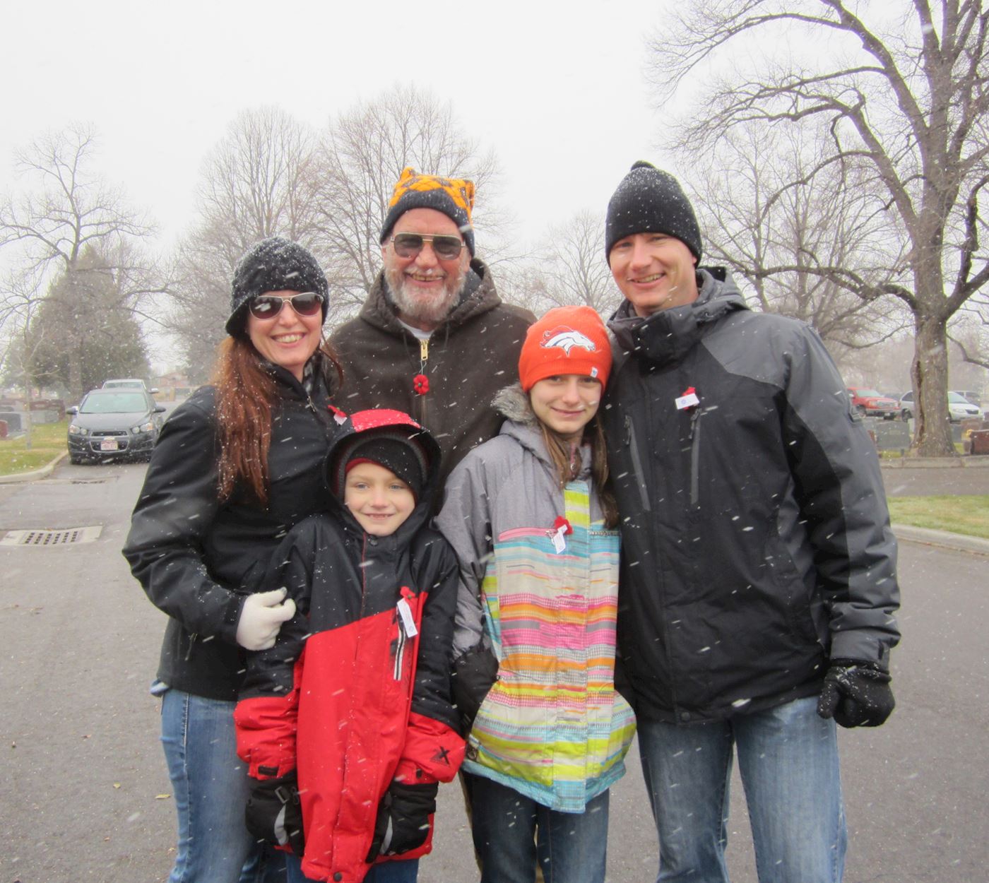 Lynn Clark served in the Navy and brought his family out to help with distributing our Wreaths in 2015