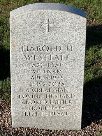 <i class="material-icons" data-template="memories-icon">account_balance</i><br/>Harold  Westfall, Air Force<br/><div class='remember-wall-long-description'>Harold Holmes Westfall 
USAF A-2C
1938-2003
You will never be forgotten</div><a class='btn btn-primary btn-sm mt-2 remember-wall-toggle-long-description' onclick='initRememberWallToggleLongDescriptionBtn(this)'>Learn more</a>
