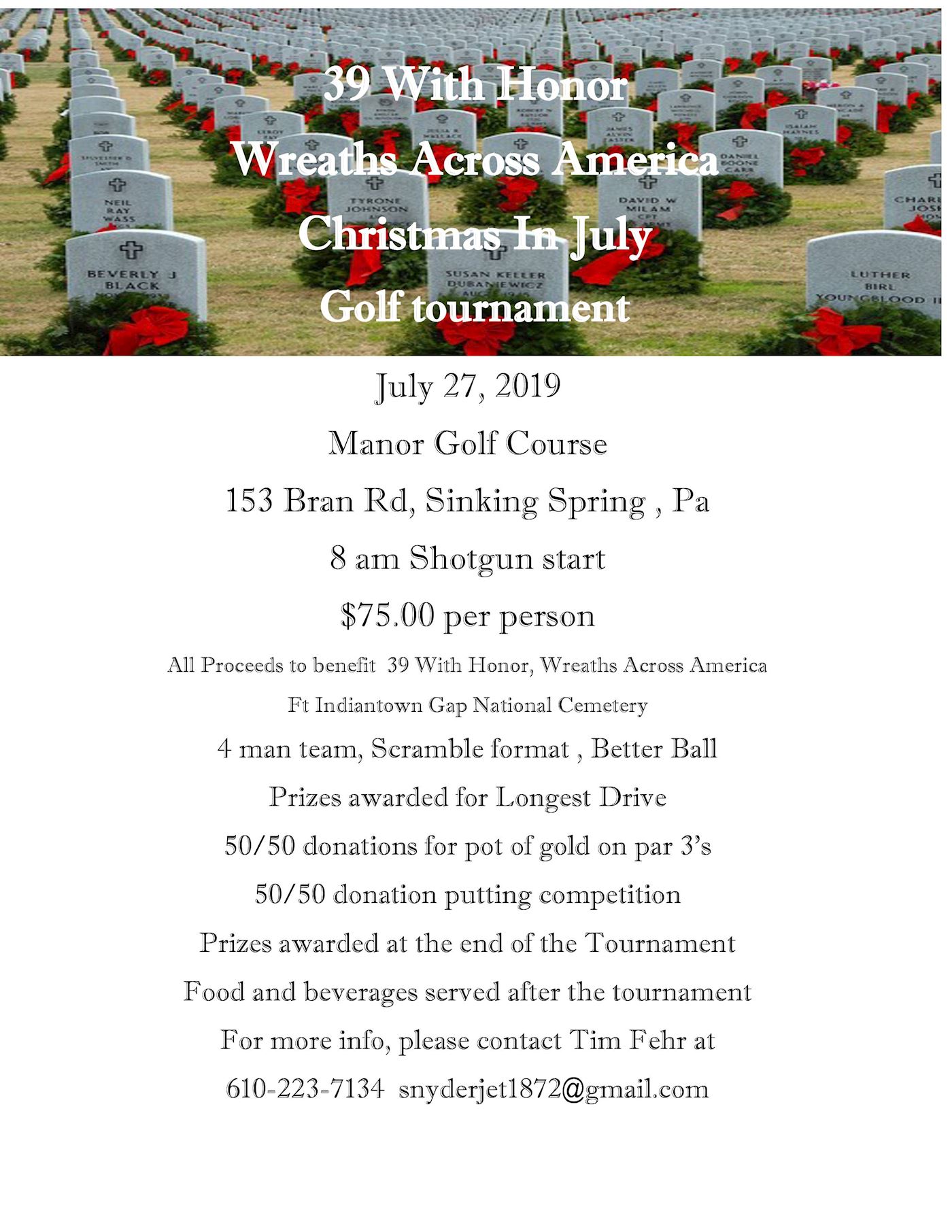 39 With Honor Golf Flyer