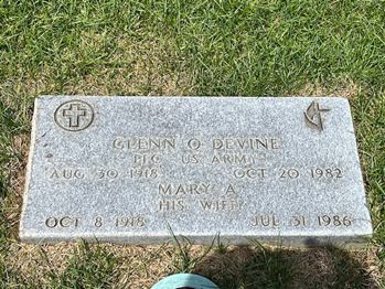 <i class="material-icons" data-template="memories-icon">message</i><br/>Glenn Devine, Army<br/><div class='remember-wall-long-description'>Thank you for your service and the wonderful family you raised. We've been truly blessed to have you and your family!</div><a class='btn btn-primary btn-sm mt-2 remember-wall-toggle-long-description' onclick='initRememberWallToggleLongDescriptionBtn(this)'>Learn more</a>