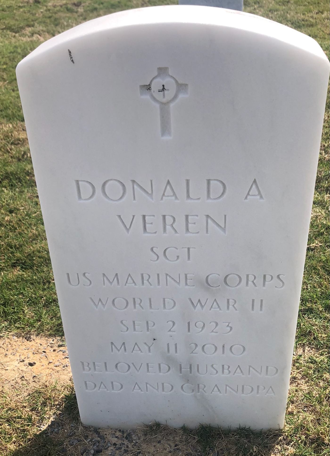 <i class="material-icons" data-template="memories-icon">account_balance</i><br/>Donald  Arthur Veren , Marine Corps<br/><div class='remember-wall-long-description'>In loving memory of Donald and Ann Veren        Andrew and Linda Veren
Dean and  Debbie Veren 
Wynne Veren  
and grand and great grandchildren</div><a class='btn btn-primary btn-sm mt-2 remember-wall-toggle-long-description' onclick='initRememberWallToggleLongDescriptionBtn(this)'>Learn more</a>