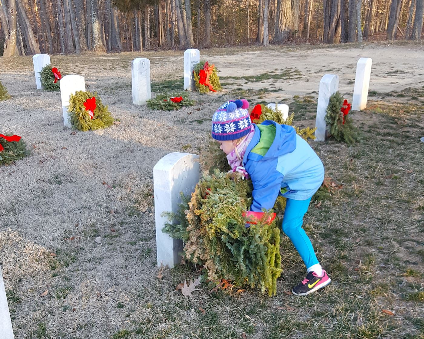 Cleaning up wreaths in 2017