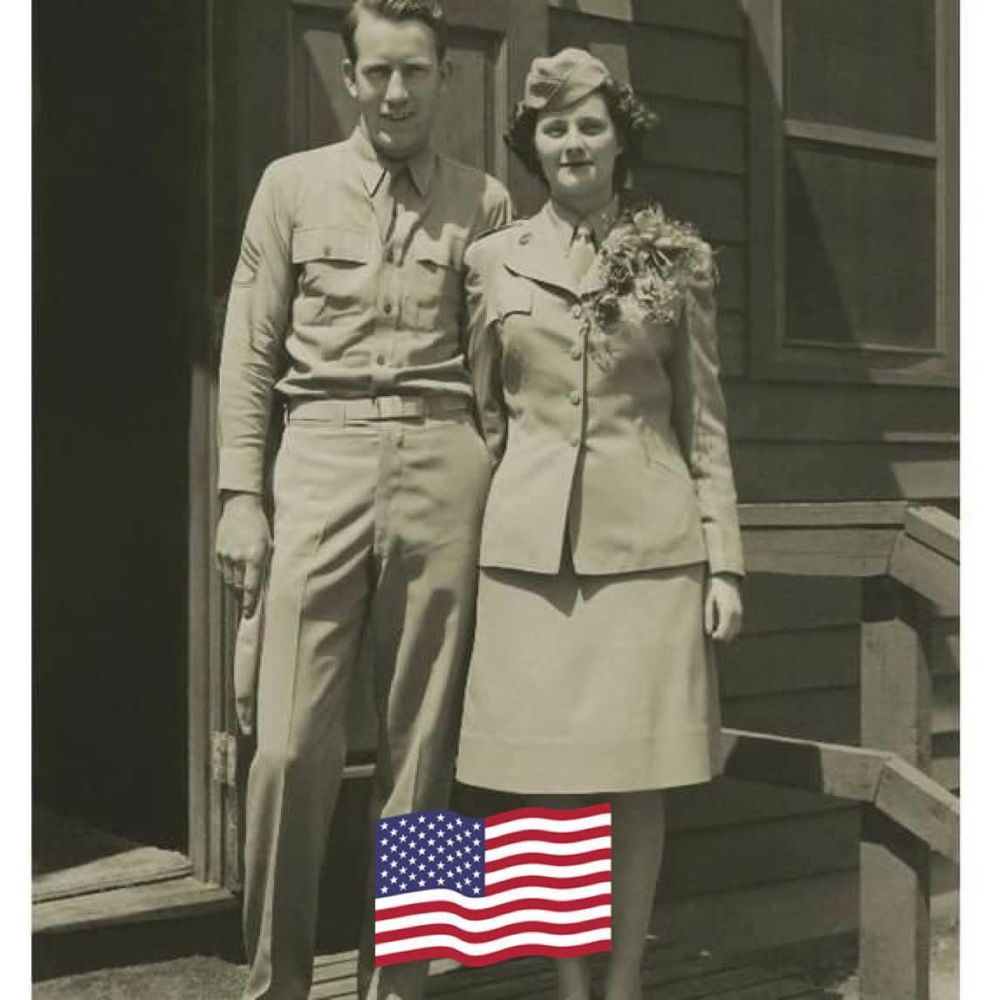 <i class="material-icons" data-template="memories-icon">chat_bubble</i><br/>Dorothy & Edwin Darling, Army, <br/>Posted by: Nini<br/><div class='remember-wall-long-description'>Married in uniform on 6/13/1944. Dorothy Fongeallaz &amp; Edwin F Darling</div><a class='btn btn-primary btn-sm mt-2 remember-wall-toggle-long-description' onclick='initRememberWallToggleLongDescriptionBtn(this)'>Learn more</a>