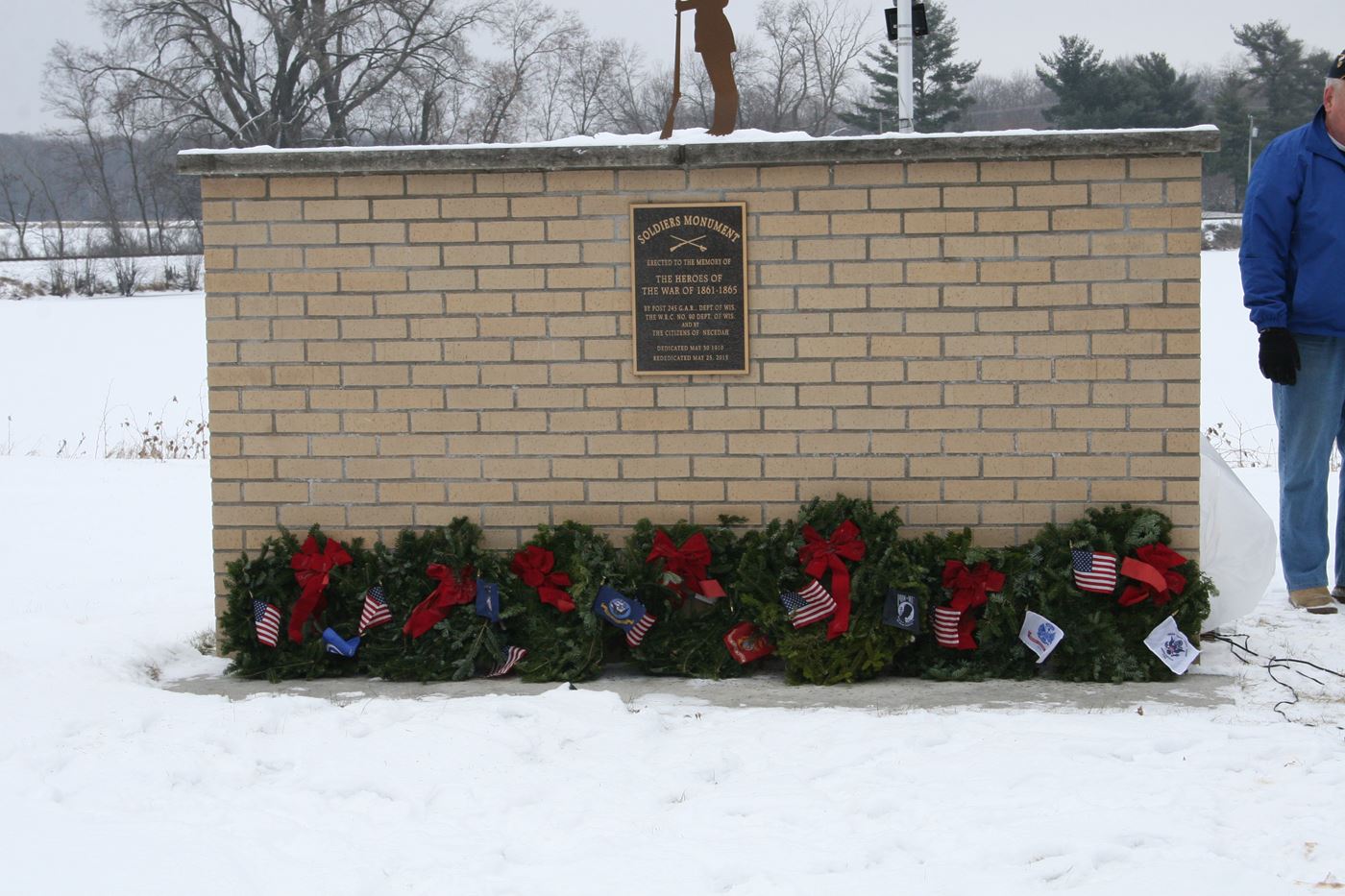 Wreaths of the Branches POW/MIA at the BayView Soldiers Monument