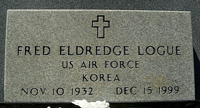 <i class="material-icons" data-template="memories-icon">account_balance</i><br/>Fred Eldredge Logue<br/><div class='remember-wall-long-description'>Fred Eldredge Logue - United States Air Force - Korea - November 10, 1932 - December 15, 1999</div><a class='btn btn-primary btn-sm mt-2 remember-wall-toggle-long-description' onclick='initRememberWallToggleLongDescriptionBtn(this)'>Learn more</a>