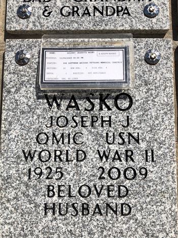 <i class="material-icons" data-template="memories-icon">account_balance</i><br/>Joseph J Wasko, Navy<br/><div class='remember-wall-long-description'>Dear Mom & Dad, wishing you a Merry Christmas in heaven, together this year. We love and miss you.</div><a class='btn btn-primary btn-sm mt-2 remember-wall-toggle-long-description' onclick='initRememberWallToggleLongDescriptionBtn(this)'>Learn more</a>