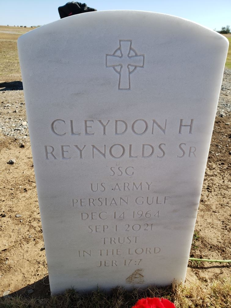 <i class="material-icons" data-template="memories-icon">message</i><br/>Cleydon Reynolds, Sr. , Army, SSG<br/>Posted by: Cleydon Reynolds, Jr<br/><div class='remember-wall-long-description'>On September 1st, 2021, when the Lord called you home our entire world changed. Nothing will ever be the same. While we understand that we are not to grieve like those who have no hope, there are times when things feel bleak and unbearable. Thank you for your service to your family and your country. Without men and women like you, willing to make that sacrifice, we would not have the freedoms that we have in this country. We honestly don’t know how we will go on without you in our lives, but we are trying to find solace in the fact that you are with the Lord walking on streets of gold, no longer in pain and having to endure the hardships of this life. We would give anything to have you back so that you could watch your grandchildren become men. Graduating high school, getting married, making me us grandparents one day and you a great grandad, but that was not in the Lord’s plan. For whatever reason, He decided to call you home before we got the chance to experience those things together. But know that you will be sorely missed and we will continue to love you and the memories that we all shared while you here on Earth. What can you say to someone who has always been one of the most essential part of your world? Someone who took you by the hand when you were little and helped to show the way? What do you say to someone who stood by to help you grow, providing love, strength, and support, so you could become the person you are today? What can you say to let him know that he’s the best there is and that you hope you’ve inherited some of his wisdom and his strength? What words would you say if you ever got the chance? Maybe you just say, I love you Dad and hopes he understands. You will never be forgotten and forever missed. Love, Cleydon Hershall Jr, Charity, Shannon, and all of your grandsons. 

From Cleydon Hershall Jr: 

Thank you for giving me the gift of life and the honor of bearing your name. It is a well-known fact that I did not care for my name growing up as</div><a class='btn btn-primary btn-sm mt-2 remember-wall-toggle-long-description' onclick='initRememberWallToggleLongDescriptionBtn(this)'>Learn more</a>