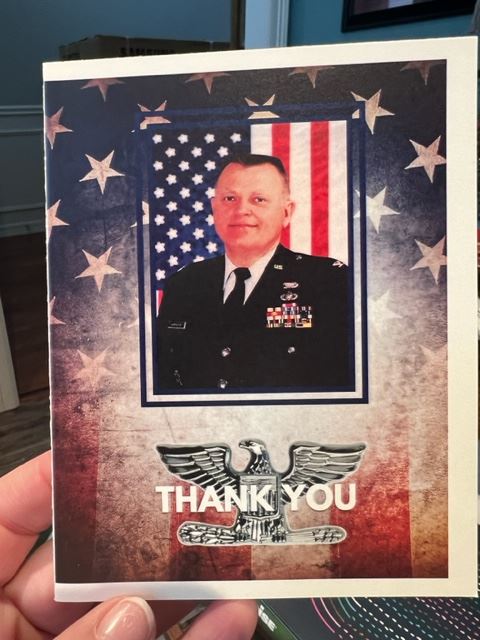 <i class="material-icons" data-template="memories-icon">card_giftcard</i><br/>Colonel Dennis  Harrington, Air Force<br/>Posted by: Kathleen Z.<br/><div class='remember-wall-long-description'>Thanks for the Memories!

Miss You So Much,
Michael</div><a class='btn btn-primary btn-sm mt-2 remember-wall-toggle-long-description' onclick='initRememberWallToggleLongDescriptionBtn(this)'>Learn more</a>