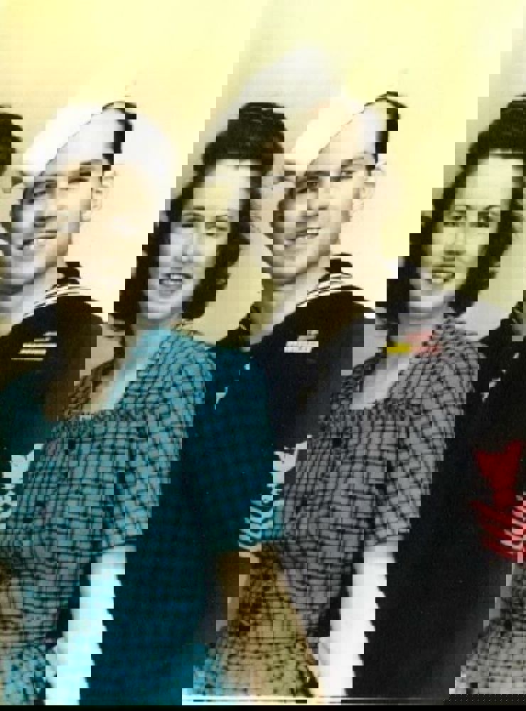 <i class="material-icons" data-template="memories-icon">stars</i><br/>Weston Lyle Harner, Navy<br/>Served from 1942 to 1946<br/>Born 9/19/1921<br/>Passed on 7/25/2007<br/>Posted by: Brandy G.<br/><div class='remember-wall-long-description'>Weston Lyle Harner enlisted in Denver Colorado and reported to the Boston as a metalsmith.  He was a Plankowner, reporting aboard the ship on Commissioning Day (6-30-43).  He left the ship on Sept 26, 1946.

Pictured in Seattle with his wife Doris on the day of their wedding. During the war she worked at Boeing building the B-29 Superfortress bomber. Doris passed May 1st 2004.

They are loved and missed by our whole family.</div><a class='btn btn-primary btn-sm mt-2 remember-wall-toggle-long-description' onclick='initRememberWallToggleLongDescriptionBtn(this)'>Learn more</a>