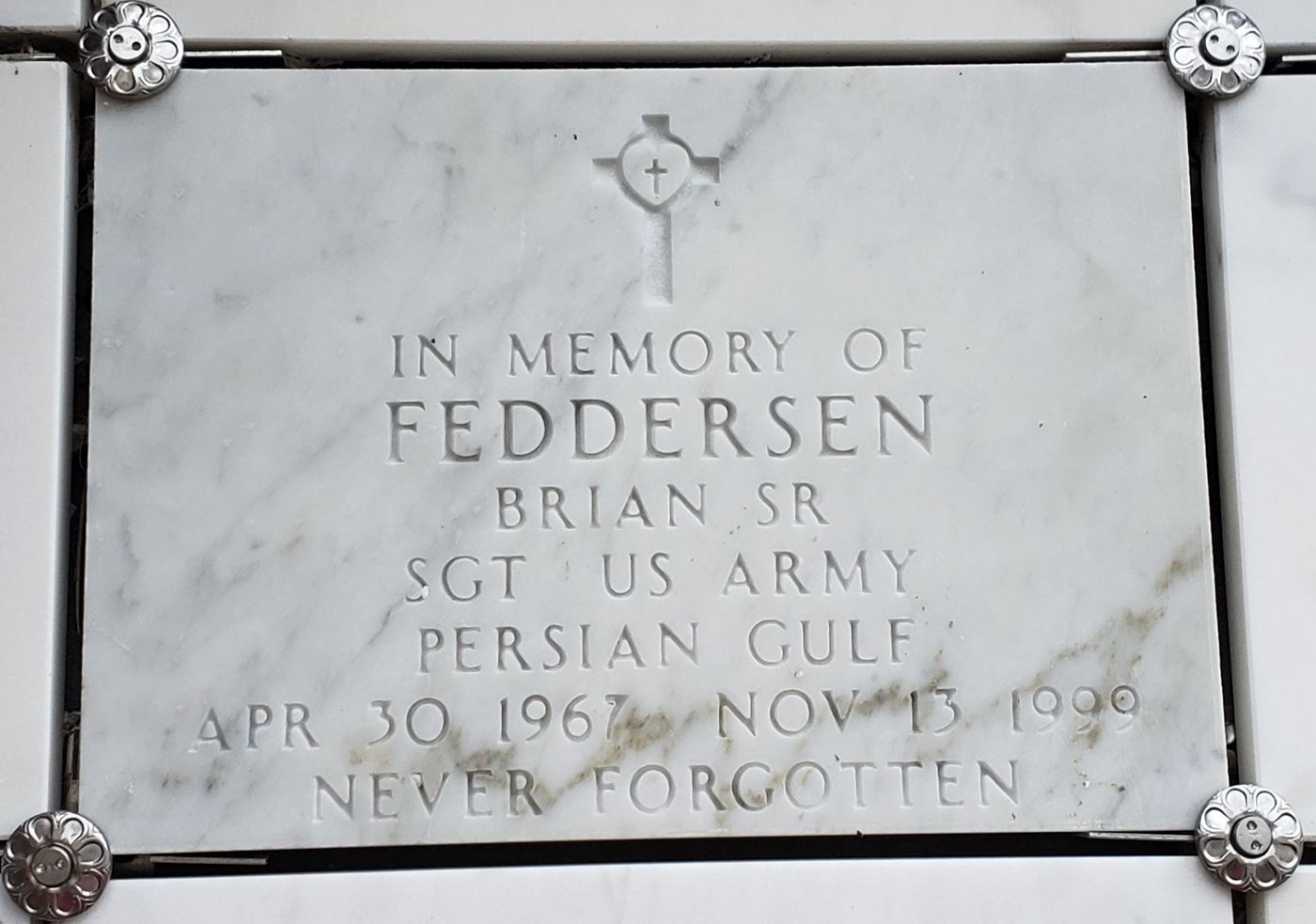 <i class="material-icons" data-template="memories-icon">stars</i><br/>Brian Feddersen, Army<br/><div class='remember-wall-long-description'>Never Forgotten. Forever loved. Always missed.</div><a class='btn btn-primary btn-sm mt-2 remember-wall-toggle-long-description' onclick='initRememberWallToggleLongDescriptionBtn(this)'>Learn more</a>