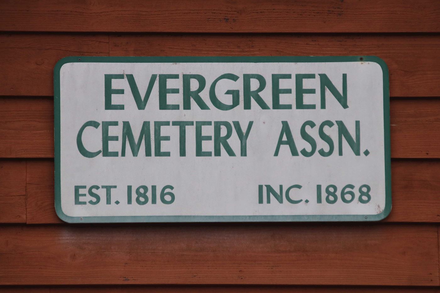An historic cemetery in the center of Barrington, IL