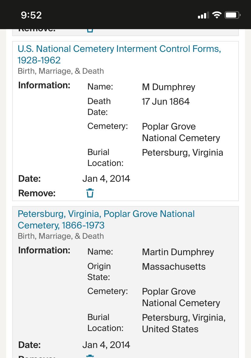 <i class="material-icons" data-template="memories-icon">message</i><br/>Martin Dumphrey/Dumphy, Army<br/><div class='remember-wall-long-description'>
  From the family of Thomas Courtney Lane, USN Ret.in memory of his great-grandfather-a Canadian volunteer in American Civil War</div><a class='btn btn-primary btn-sm mt-2 remember-wall-toggle-long-description' onclick='initRememberWallToggleLongDescriptionBtn(this)'>Learn more</a>