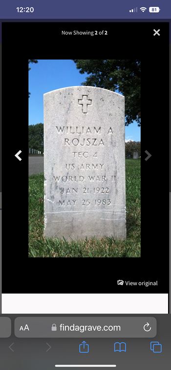 <i class="material-icons" data-template="memories-icon">message</i><br/>William  Rojsza, Army<br/><div class='remember-wall-long-description'>Dear Uncle William, 
Thank you so much for your service and for being in my life. Although it was only 10 years I am happy to have known you. Love forever and always. 
Cassandra Hartman Kidd</div><a class='btn btn-primary btn-sm mt-2 remember-wall-toggle-long-description' onclick='initRememberWallToggleLongDescriptionBtn(this)'>Learn more</a>