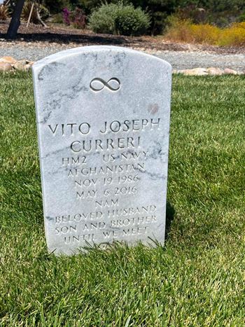 <i class="material-icons" data-template="memories-icon">message</i><br/>Vito Curreri, Navy<br/><div class='remember-wall-long-description'>To my one and only true love, Vito.
Forever loved, forever missed. 
Love, Mom</div><a class='btn btn-primary btn-sm mt-2 remember-wall-toggle-long-description' onclick='initRememberWallToggleLongDescriptionBtn(this)'>Learn more</a>