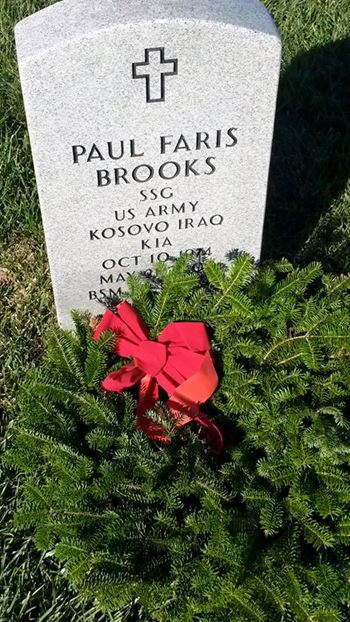 <i class="material-icons" data-template="memories-icon">stars</i><br/>Paul Brooks, Army<br/><div class='remember-wall-long-description'>In honor of Army SGT Paul F. Brooks. Never Forgotten. -Arkansas Run for the Fallen</div><a class='btn btn-primary btn-sm mt-2 remember-wall-toggle-long-description' onclick='initRememberWallToggleLongDescriptionBtn(this)'>Learn more</a>