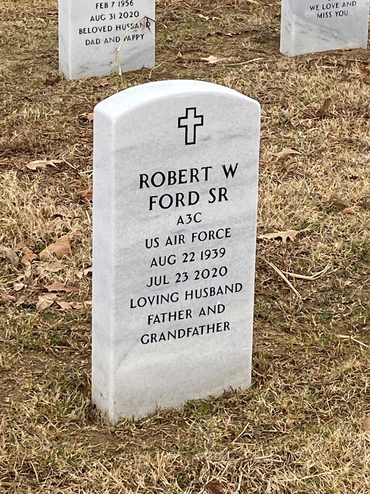 <i class="material-icons" data-template="memories-icon">message</i><br/>Robert Ford, Air Force<br/><div class='remember-wall-long-description'>Daddy...missing you this Christmas and always. Love, Mom, Dana & Robert</div><a class='btn btn-primary btn-sm mt-2 remember-wall-toggle-long-description' onclick='initRememberWallToggleLongDescriptionBtn(this)'>Learn more</a>