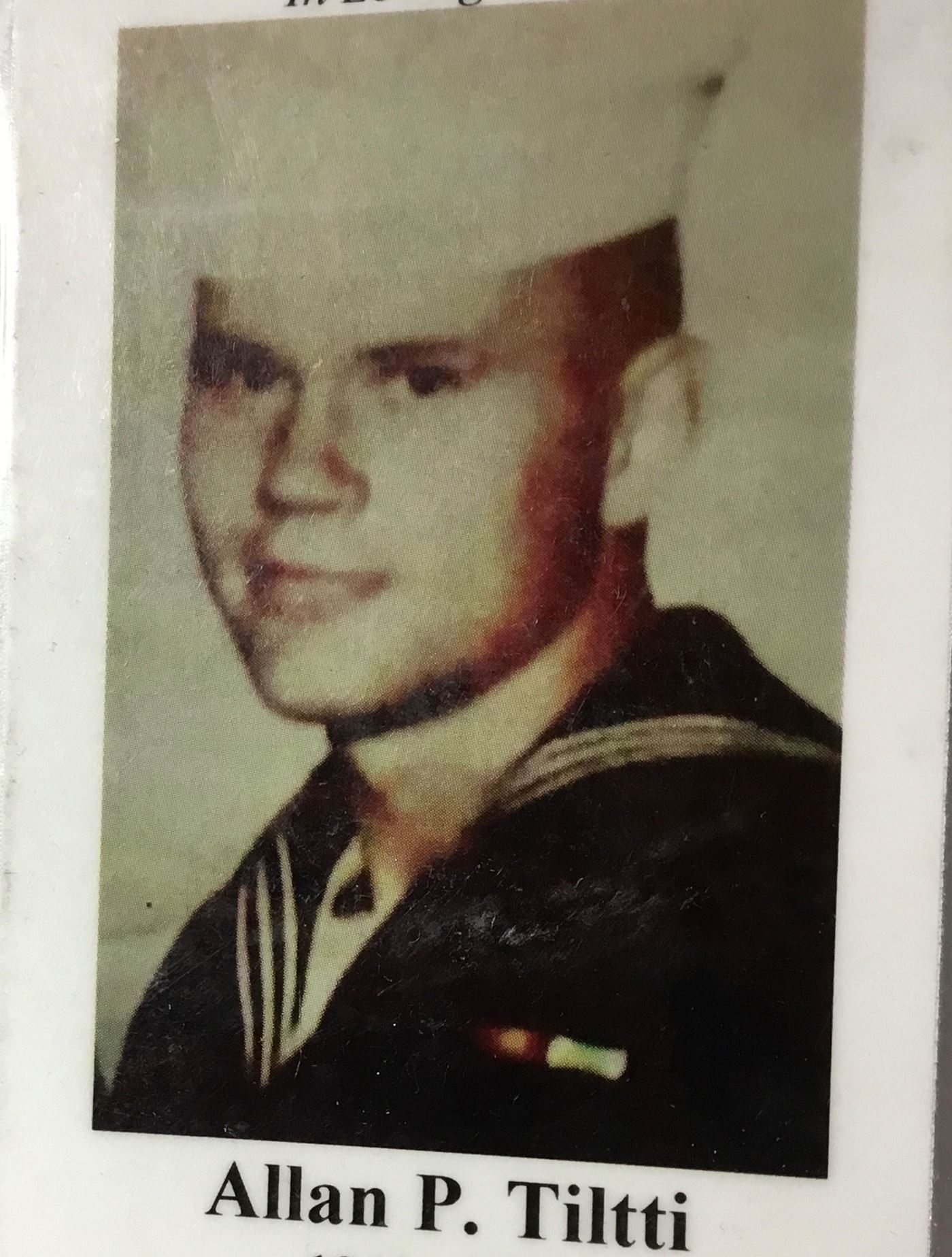 <i class="material-icons" data-template="memories-icon">chat_bubble</i><br/>Allan Tiltti, Navy, Engineering Aide<br/>Posted by: Carol Tiltti<br/><div class='remember-wall-long-description'>Thank you for being such a great Husband, Father and Grandfather Thank you for all you did for our Country. We miss you??</div><a class='btn btn-primary btn-sm mt-2 remember-wall-toggle-long-description' onclick='initRememberWallToggleLongDescriptionBtn(this)'>Learn more</a>