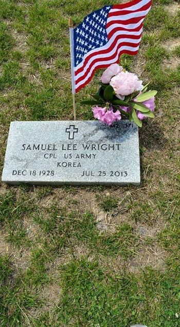 <i class="material-icons" data-template="memories-icon">cloud</i><br/>SAMUEL  WRIGHT, Army<br/><div class='remember-wall-long-description'>
  My daddy/granpa, Dr. Samuel Lee Wright was a KOREAN WAR VETERAN who to me and my family's life was a PHENOMENAL MAN and our#1 along with my mother/grandmother Wilhelmena Wright was a phenomenal woman who has joined my daddy and is still with him at CHELTENHAM CEMETERY. THESE ARE THE BEST PEOPLE ON EARTH, WE LOVE BOTH OF YOU AND MISS YOU. Donna, Salathiel, Aaron and Kenetris</div><a class='btn btn-primary btn-sm mt-2 remember-wall-toggle-long-description' onclick='initRememberWallToggleLongDescriptionBtn(this)'>Learn more</a>