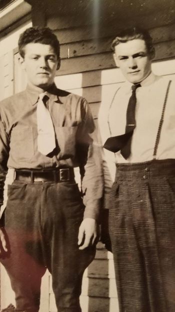 <i class="material-icons" data-template="memories-icon">account_balance</i><br/>Rueben Heer and Theodore Heer, Army<br/><div class='remember-wall-long-description'>Reuben Heer, Army (WWII - Guadalcanal) and Theodore Heer, Army (WWII) - great uncle and grandfather to Michelle Griffith</div><a class='btn btn-primary btn-sm mt-2 remember-wall-toggle-long-description' onclick='initRememberWallToggleLongDescriptionBtn(this)'>Learn more</a>
