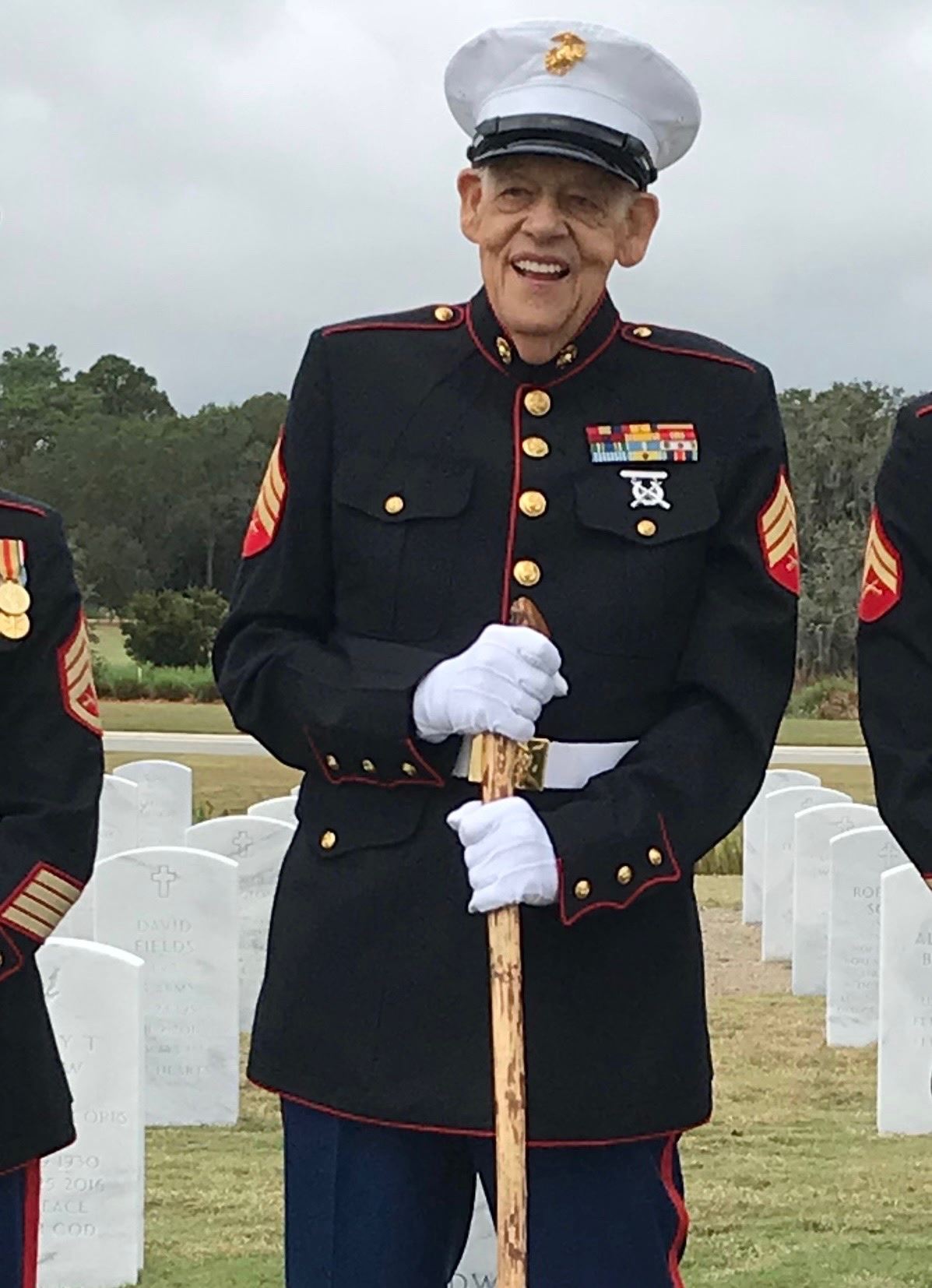 <i class="material-icons" data-template="memories-icon">account_balance</i><br/>Aubrey Lee House, Marine Corps, Sergeant<br/>Posted by: kim hayes<br/><div class='remember-wall-long-description'>Faithful husband and father, and beloved Papaw. We love and miss you Aubrey Lee!</div><a class='btn btn-primary btn-sm mt-2 remember-wall-toggle-long-description' onclick='initRememberWallToggleLongDescriptionBtn(this)'>Learn more</a>