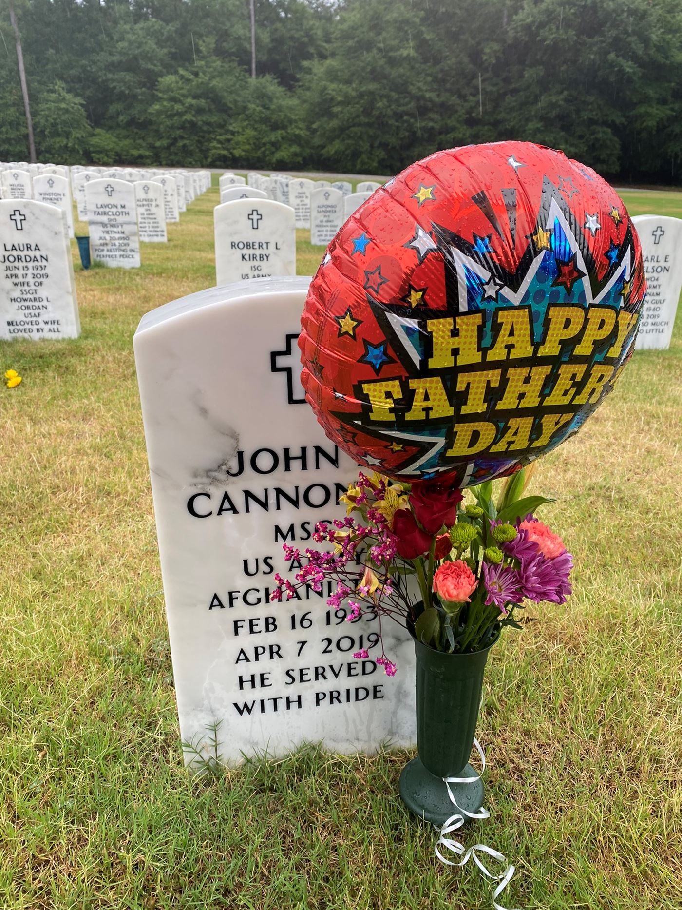 <i class="material-icons" data-template="memories-icon">cloud</i><br/>John  Cannon, Army, MSG<br/>Born 2/16/1953<br/>Passed on 4/7/2019<br/>Posted by: DaMonica Cannon<br/><div class='remember-wall-long-description'>
  In remembrance of our dad, MSG John Lewis Cannon, Jr., 
February 16, 1953 - April 7, 2019.
“He Served with Pride”</div><a class='btn btn-primary btn-sm mt-2 remember-wall-toggle-long-description' onclick='initRememberWallToggleLongDescriptionBtn(this)'>Learn more</a>