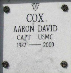 <i class="material-icons" data-template="memories-icon">stars</i><br/>Aaron Cox, Marine Corps<br/><div class='remember-wall-long-description'>
  In honor of Marine Captain Aaron D. Cox. We will never forget.
Arkansas Run for the Fallen</div><a class='btn btn-primary btn-sm mt-2 remember-wall-toggle-long-description' onclick='initRememberWallToggleLongDescriptionBtn(this)'>Learn more</a>