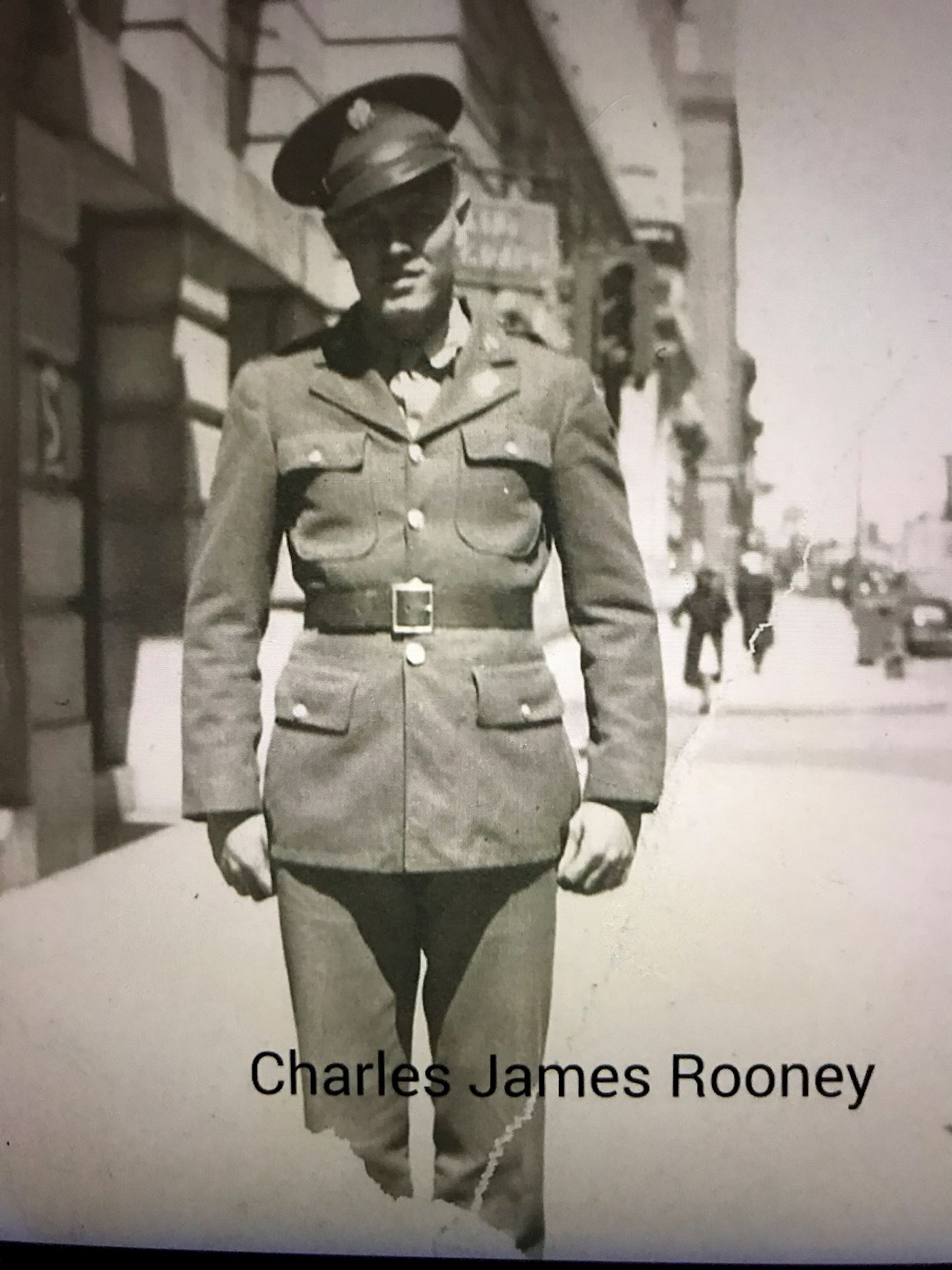 <i class="material-icons" data-template="memories-icon">stars</i><br/>Charles James Rooney, Private First Class <br/>Served from 1942 to 1945<br/>Born 2/22/1921<br/>Passed on 3/30/1970<br/><div class='remember-wall-long-description'>
  In loving memory of Charles James Rooney. Thank you for your service.</div><a class='btn btn-primary btn-sm mt-2 remember-wall-toggle-long-description' onclick='initRememberWallToggleLongDescriptionBtn(this)'>Learn more</a>