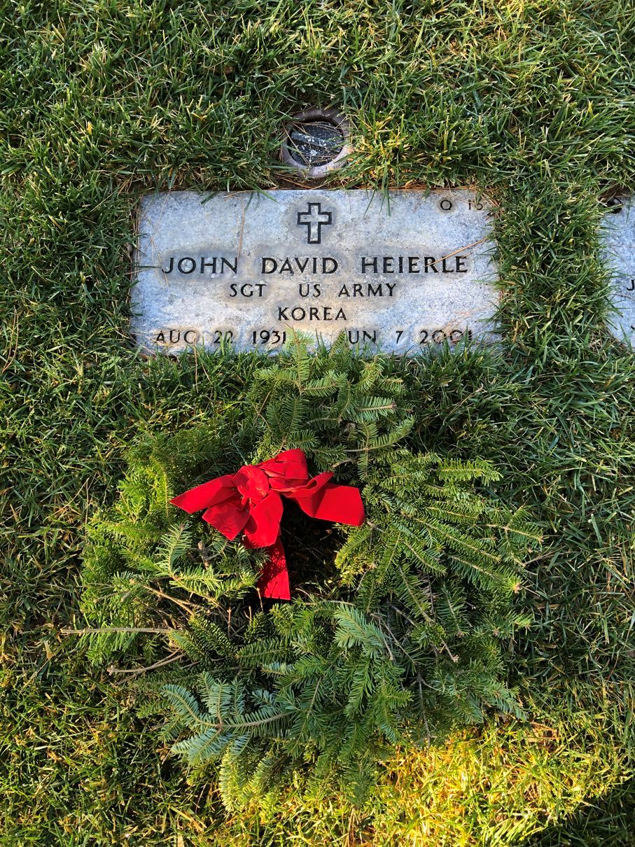 Sgt Heierle grave, late husband of chapter member.