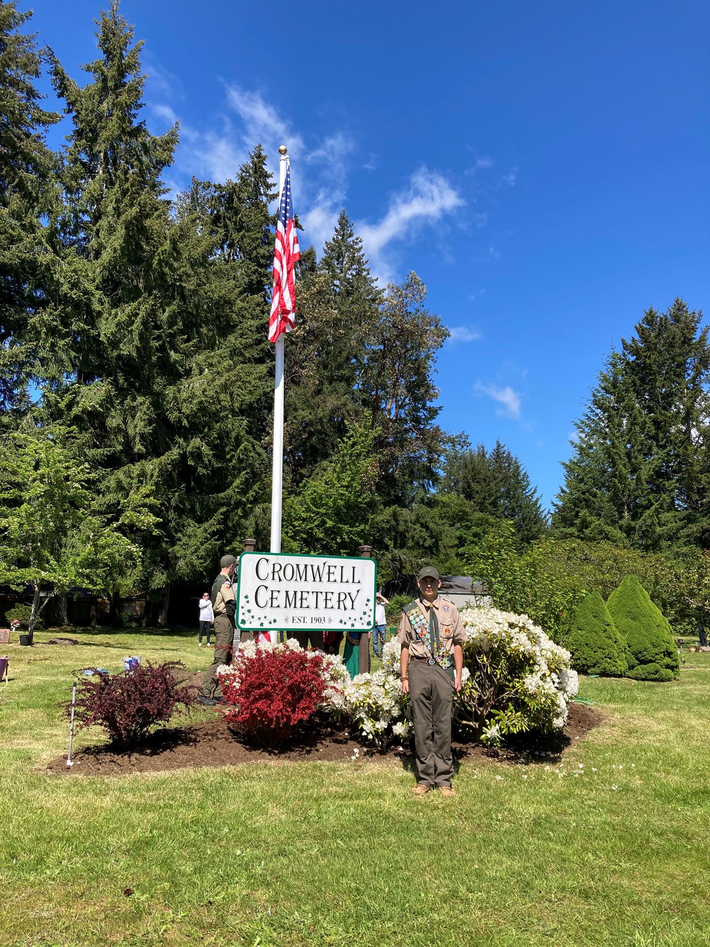 A welcome addition to the cemetery