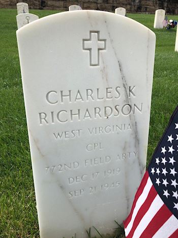 <i class="material-icons" data-template="memories-icon">cloud</i><br/>Charles Keith Richardson, Army<br/><div class='remember-wall-long-description'>In memory of my grandfather, Cpl. Charles Keith Richardson, U.S. Army. Keith died of pneumonia after WWII came to a close. He died in Nancy, France. He left behind a wife, Marguerite Richardson and his two children, Connie and Ronald Richardson.</div><a class='btn btn-primary btn-sm mt-2 remember-wall-toggle-long-description' onclick='initRememberWallToggleLongDescriptionBtn(this)'>Learn more</a>