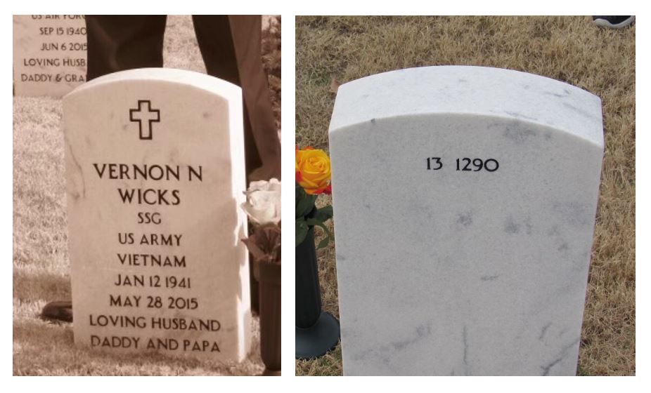 <i class="material-icons" data-template="memories-icon">message</i><br/>Vernon Wicks, Army, SSG<br/>Born 1/12/1941<br/>Passed on 5/28/2015<br/>Posted by: James Wicks<br/><div class='remember-wall-long-description'>Merry Christmas, Dad! Honoring you on your favorite holiday
Love you now and forever. Until we meet again.
Love - Your Family</div><a class='btn btn-primary btn-sm mt-2 remember-wall-toggle-long-description' onclick='initRememberWallToggleLongDescriptionBtn(this)'>Learn more</a>