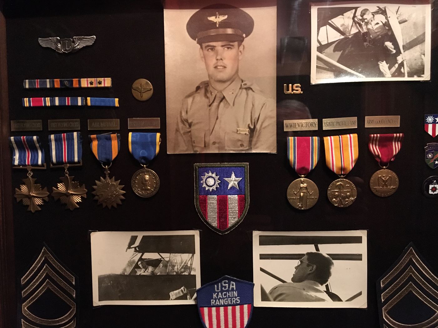 <i class="material-icons" data-template="memories-icon">chat_bubble</i><br/>William H. McClare, Army, Technical Sergeant<br/>Posted by: Kelly J. McClare<br/><div class='remember-wall-long-description'>My Father served in the US Army, OSS Detachment 101 in the jungles of Burma in WW II. He was awarded two Distinguished Flying Crosses, the Air Medal and the Distinguished Unit Citation.</div><a class='btn btn-primary btn-sm mt-2 remember-wall-toggle-long-description' onclick='initRememberWallToggleLongDescriptionBtn(this)'>Learn more</a>