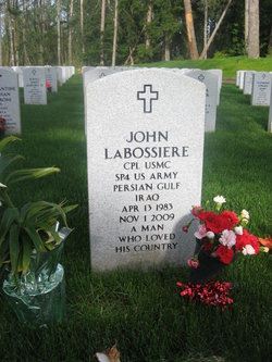 <i class="material-icons" data-template="memories-icon">message</i><br/>John  LaBossiere, Army, Specialist E4<br/>Served from 2008 to 2009<br/>Born 4/13/1983<br/>Passed on 11/1/2009<br/>Posted by: Marcia L.<br/><div class='remember-wall-long-description'>Thank you Tim for serving in the USMC we love you and are very proud of you.
Love Mom and Dad</div><a class='btn btn-primary btn-sm mt-2 remember-wall-toggle-long-description' onclick='initRememberWallToggleLongDescriptionBtn(this)'>Learn more</a>