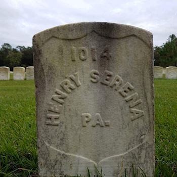<i class="material-icons" data-template="memories-icon">stars</i><br/>Henry Serena, Army<br/><div class='remember-wall-long-description'>Civil War veteran, Pvt. Henry Serena Co. D 4th Pennsylvania Cavalry. Captured October 12, 1863 at Sulphur Springs, Va. Killed by Confederate neglect at Andersonville prison May 10, 1864. Like the POW / MIA flag says....You are Not Forgotten! - The Murtagh and Hartnett Family</div><a class='btn btn-primary btn-sm mt-2 remember-wall-toggle-long-description' onclick='initRememberWallToggleLongDescriptionBtn(this)'>Learn more</a>