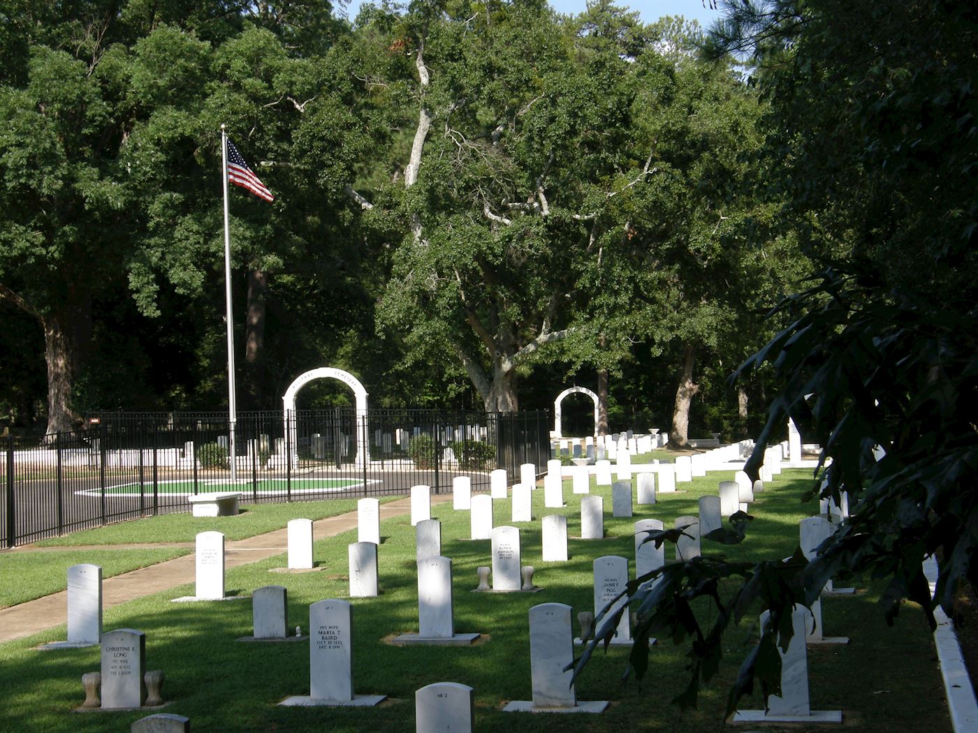 The Fort McClellan, Ala., Military Cemetery is on Goode Road in a quiet, peaceful location that is easily accessible to the public.