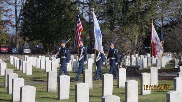 Hanscom Color Guard at the Ceremony