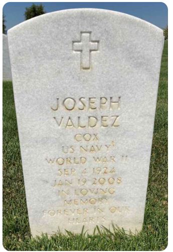 <i class="material-icons" data-template="memories-icon">message</i><br/>Joseph Valdez, Navy<br/>Born 9/4/1924<br/>Passed on 1/19/2008<br/>Posted by: Samantha K.<br/><div class='remember-wall-long-description'>
  In loving memory and forever in our hearts</div><a class='btn btn-primary btn-sm mt-2 remember-wall-toggle-long-description' onclick='initRememberWallToggleLongDescriptionBtn(this)'>Learn more</a>