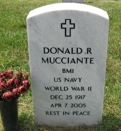 <i class="material-icons" data-template="memories-icon">cloud</i><br/>Donald Mucciante, Navy, Boatwain, 1st Class (Petty Officer)<br/>Served from 1941 to 1946<br/>Born 12/25/1917<br/>Passed on 4/7/2005<br/>Posted by: Mary Mucciante<br/><div class='remember-wall-long-description'>Thank you for your service to our country during World War II. Rest in Peace, Dad.</div><a class='btn btn-primary btn-sm mt-2 remember-wall-toggle-long-description' onclick='initRememberWallToggleLongDescriptionBtn(this)'>Learn more</a>