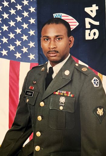 <i class="material-icons" data-template="memories-icon">account_balance</i><br/>Raymond Colbert Jr. , Army<br/><div class='remember-wall-long-description'>
  Ray, you are everything that this wreath represents. We love you and we miss you so very much! However, earth has no sorrow that Heaven cannot heal! With much love and gratitude, we thank you for your service and your sacrifice!!!

Love always,
Your Family and Friends 
The Colbert and Evans Family</div><a class='btn btn-primary btn-sm mt-2 remember-wall-toggle-long-description' onclick='initRememberWallToggleLongDescriptionBtn(this)'>Learn more</a>