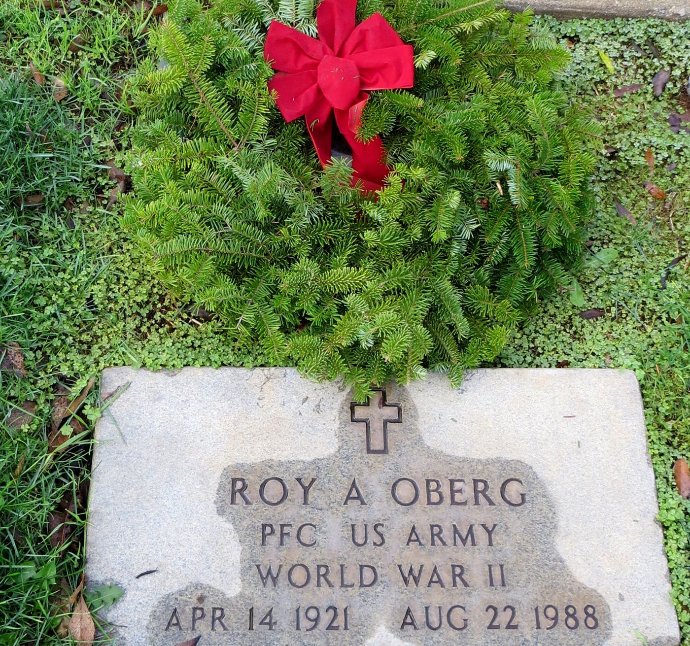 Each year, after the opening dedications, the families are allowed to go place wreaths on the graves of their loved ones first.